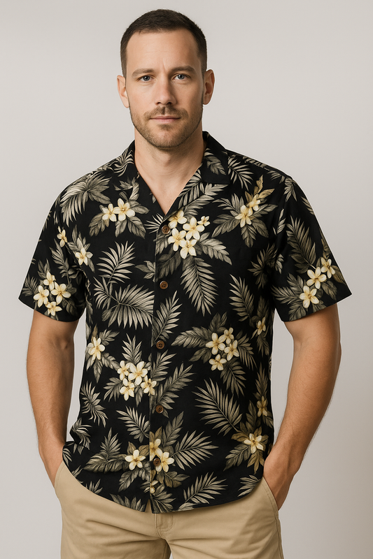 River Trail Men's 100% Cotton "Breeze Cotton" Hawaiian Shirt