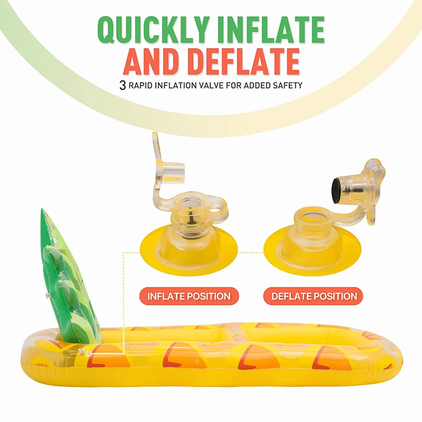 Inflatable Pineapple Pool Float with Cup Holder Summer Fun SALE!