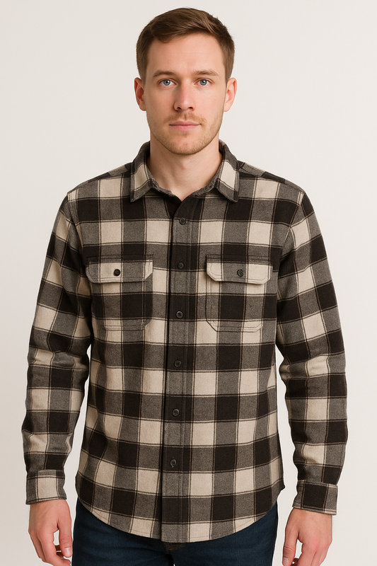 Heavy Weight Brushed Fabric Flannel ShirtJack