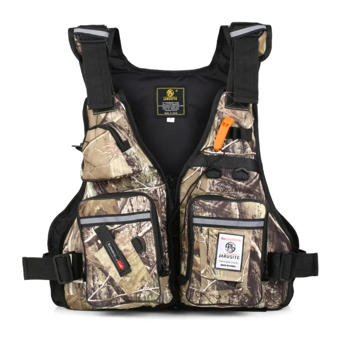 Multi-Pocket Fishing Vest Adjustable Outdoor Utility Vest for Fishing Kayaking