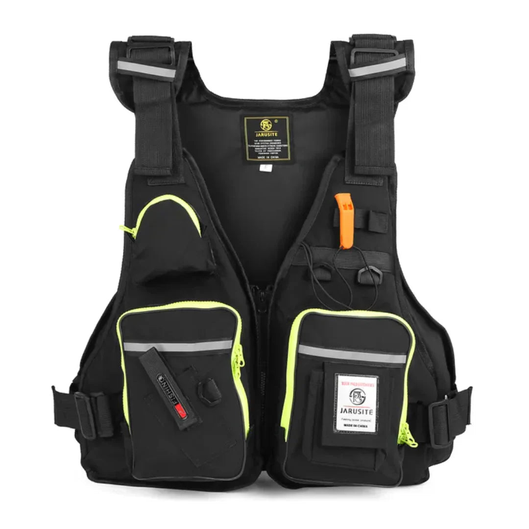 Multi-Pocket Fishing Vest Adjustable Outdoor Utility Vest for Fishing Kayaking