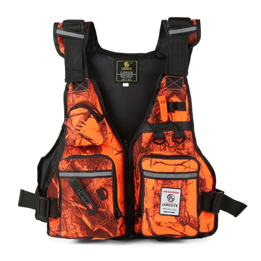 Multi-Pocket Fishing Vest Adjustable Outdoor Utility Vest for Fishing Kayaking
