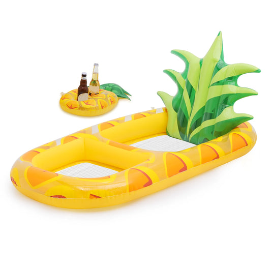 Inflatable Pineapple Pool Float with Cup Holder Summer Fun SALE!