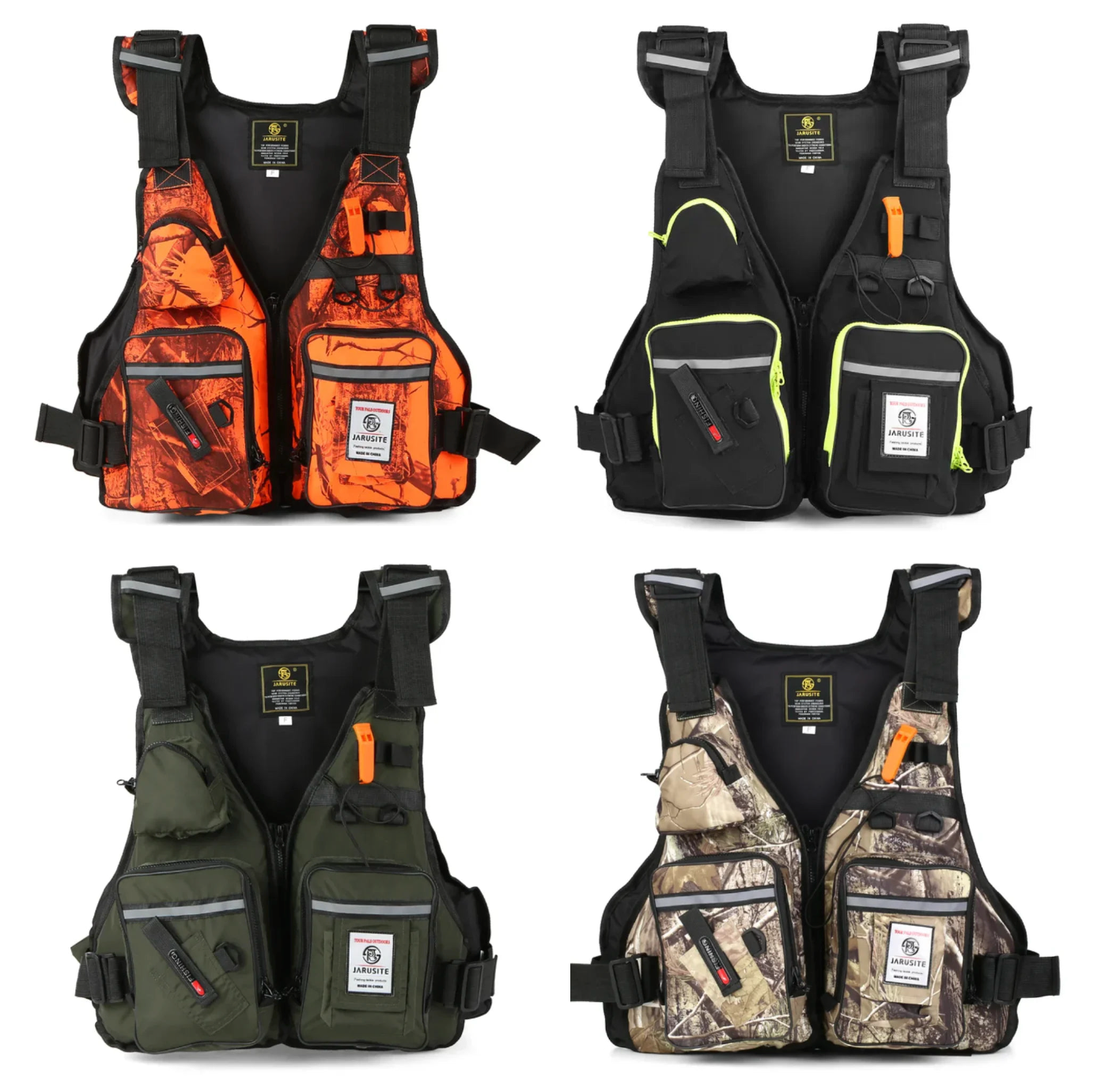 Multi-Pocket Fishing Vest Adjustable Outdoor Utility Vest for Fishing Kayaking